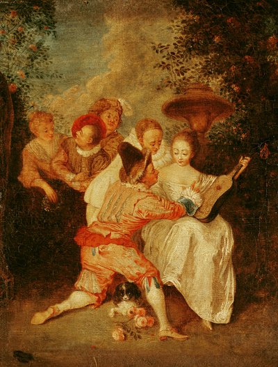 Der Geschichtenerzähler von Jean Antoine Watteau